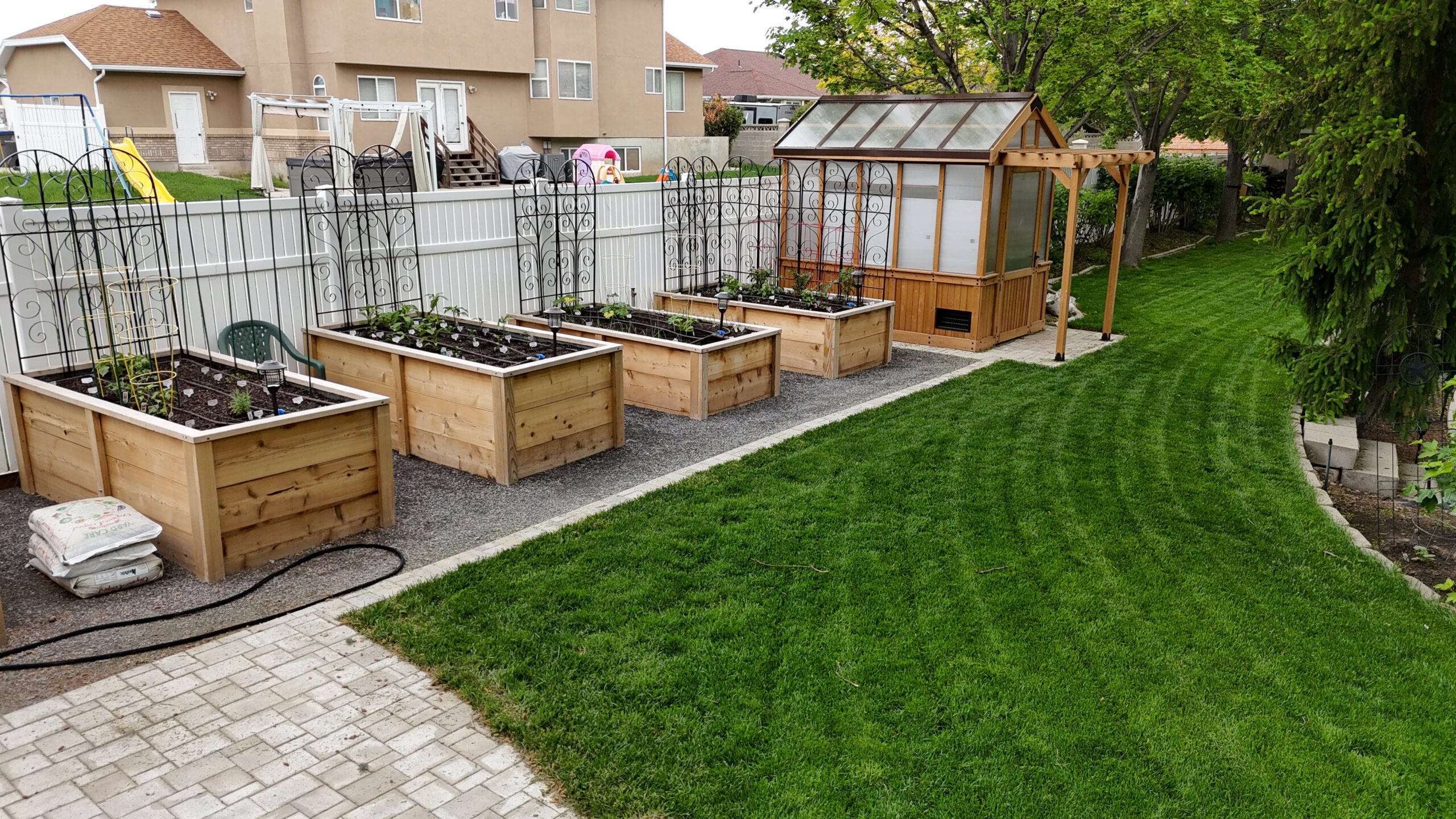 Timber planter box